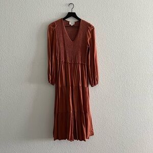 Bohme Rust Midi Dress